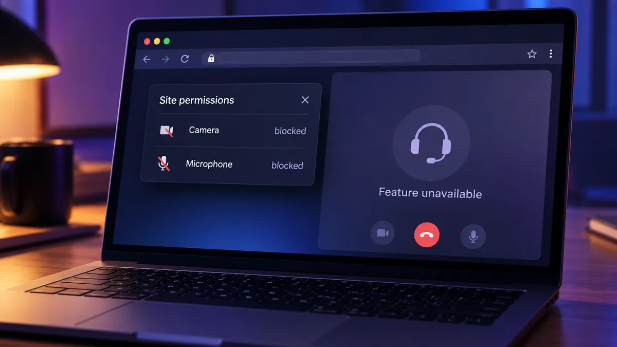 الكاميرا داخل iframe لا تعمل؟ راجع Permissions Policy