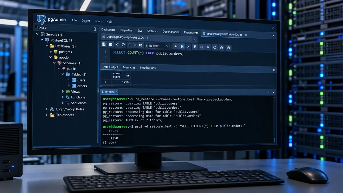 اختبار استعادة PostgreSQL: كيف تتأكد أن النسخة الاحتياطية نافعة؟