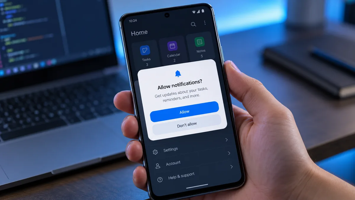 إذن إشعارات Android: صمم رحلة تعمل حتى بعد الرفض