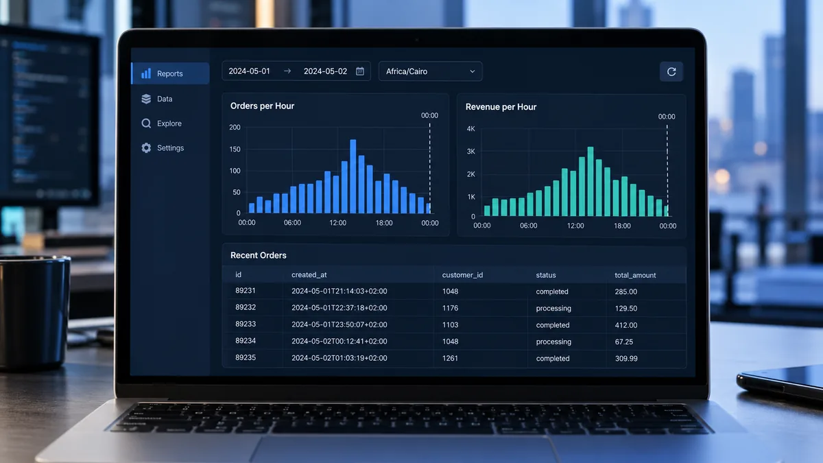 تقارير PostgreSQL اليومية: حدد يوم العمل قبل تجميع البيانات
